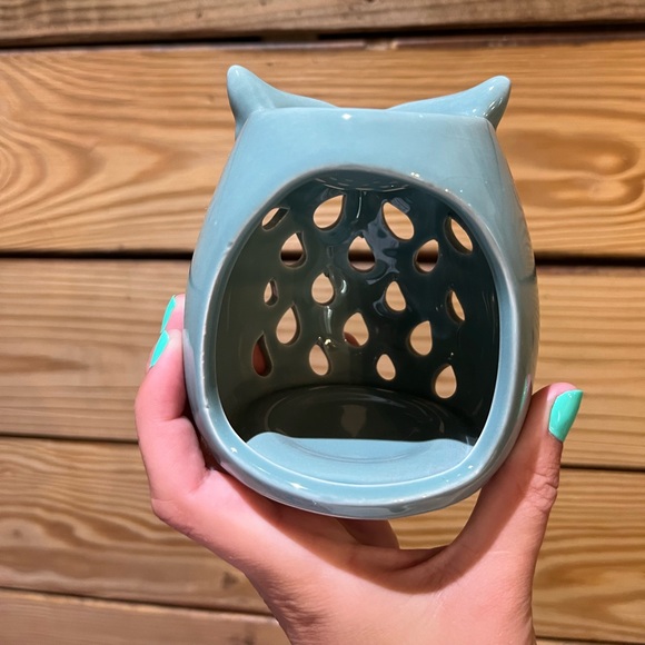 Teal Owl tea light wax warmer - Picture 2 of 7
